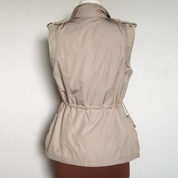 Elie Tahari Khaki Tan Taupe Utility Vest XS - Picture 2 of 5